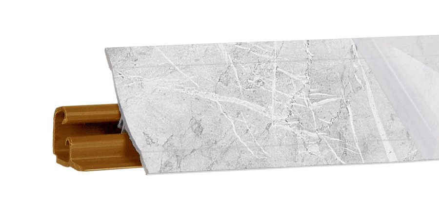 Плинтус LB-23, мрамор лацио белый, 3000мм, Россия