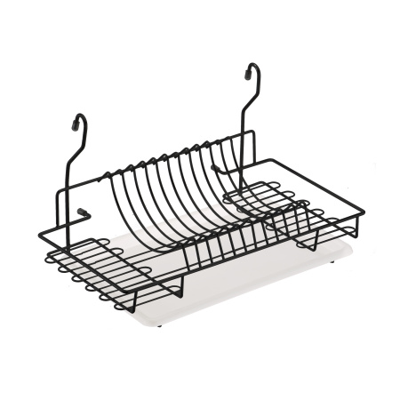 Сушка навесная, 440х270х260мм, пластиковый поддон, черный матовый