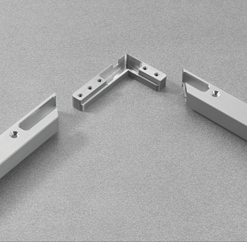 Уголок для профиля MF20, комплект 2 левых + 2 правых (2шт) с винтами