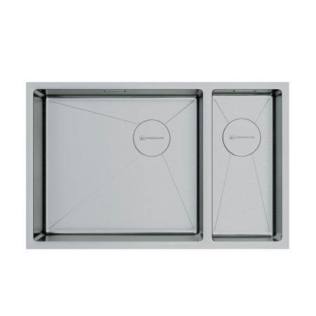 Мойка Taki 69-2-U/IF-IN-L Side, нержавеющая сталь, нержавеющая сталь