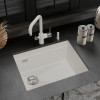 Мойка Rivelato LINO 554-L, 550х440х210мм, иней