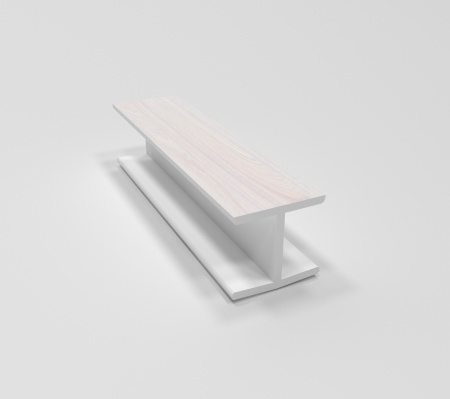 Соединительный элемент для цоколя, h=1000 мм (1 метр), пластик, анкор арктик, Россия