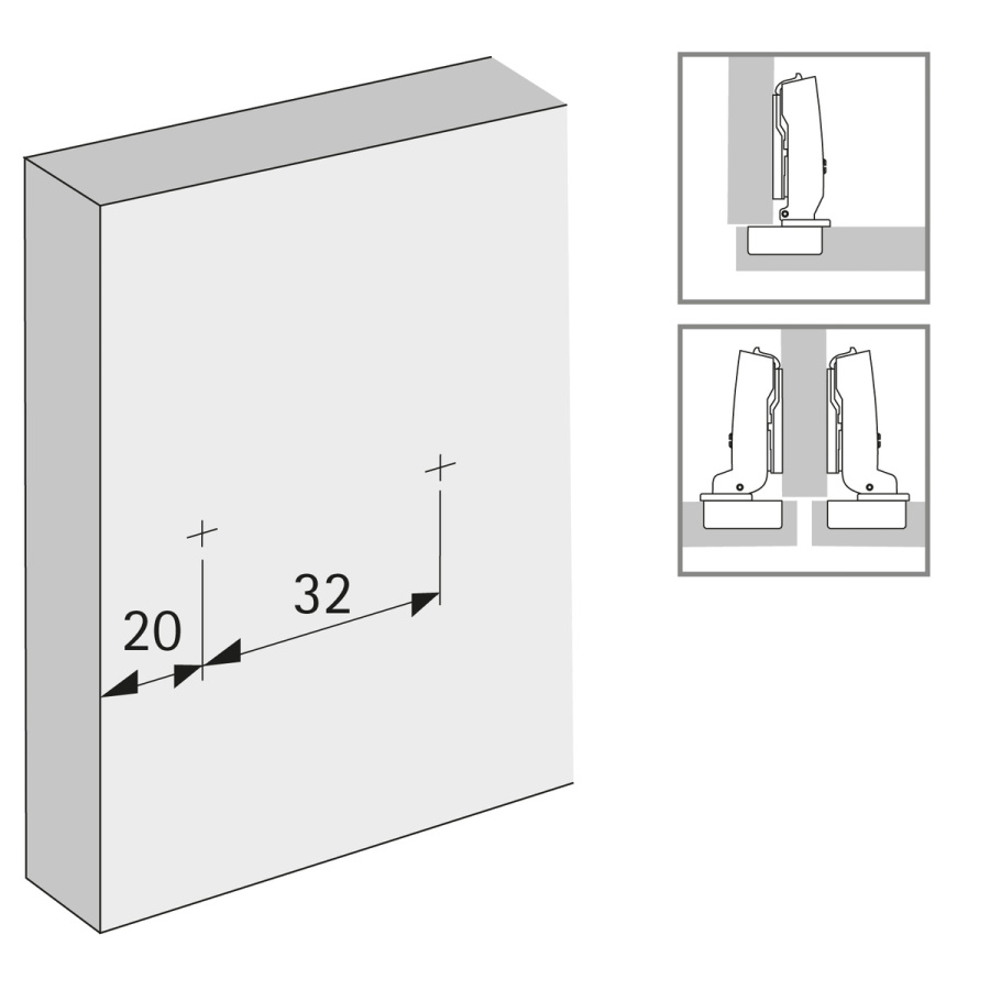 Монтажная планка линейная SENSYS/INTERMAT, 3мм, с эксцентриком, под саморез
