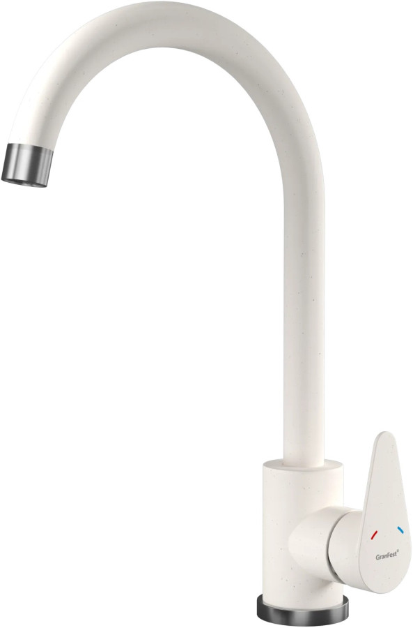 Смеситель GranFest Quarz Z-5412, белый