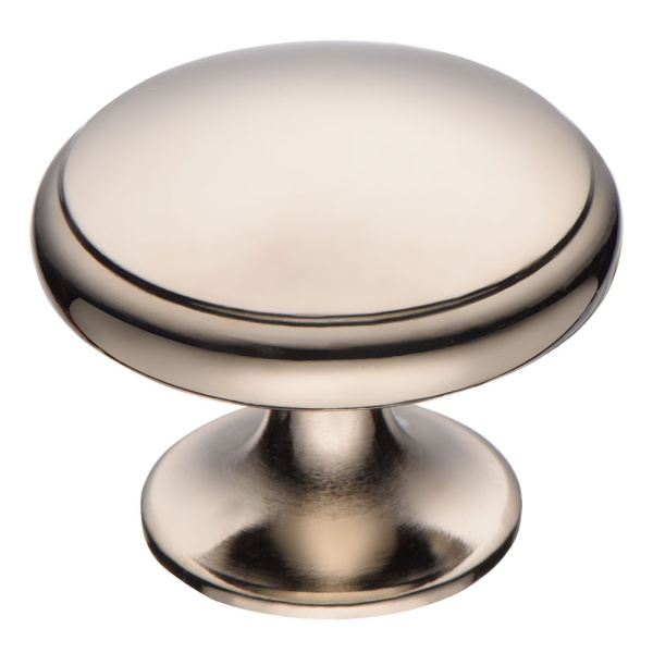 Ручка-кнопка, RANA-50 INOX (RANA-51), d=35мм, металл, сатинированный никель