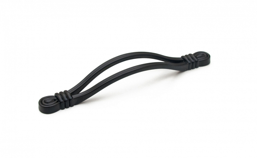 Ручка-скоба, 179, 128мм, металл, черный матовый