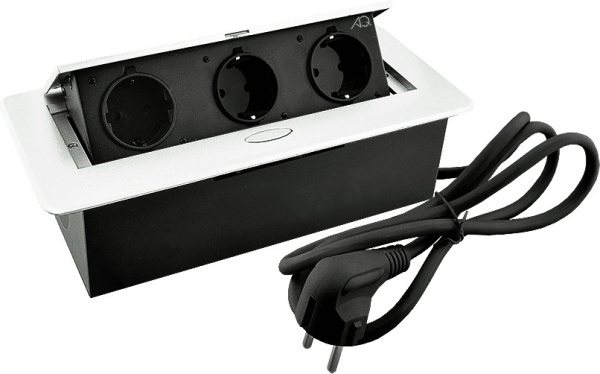 Горизонтальная, 3хEURO, полуавтомат, белый, 263х117х65мм, металл/пластик, AQ