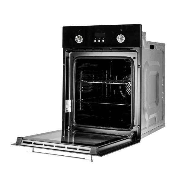 Духовой шкаф EDP 4571 BL, 45 см, стекло/нерж. сталь, черный, Lex