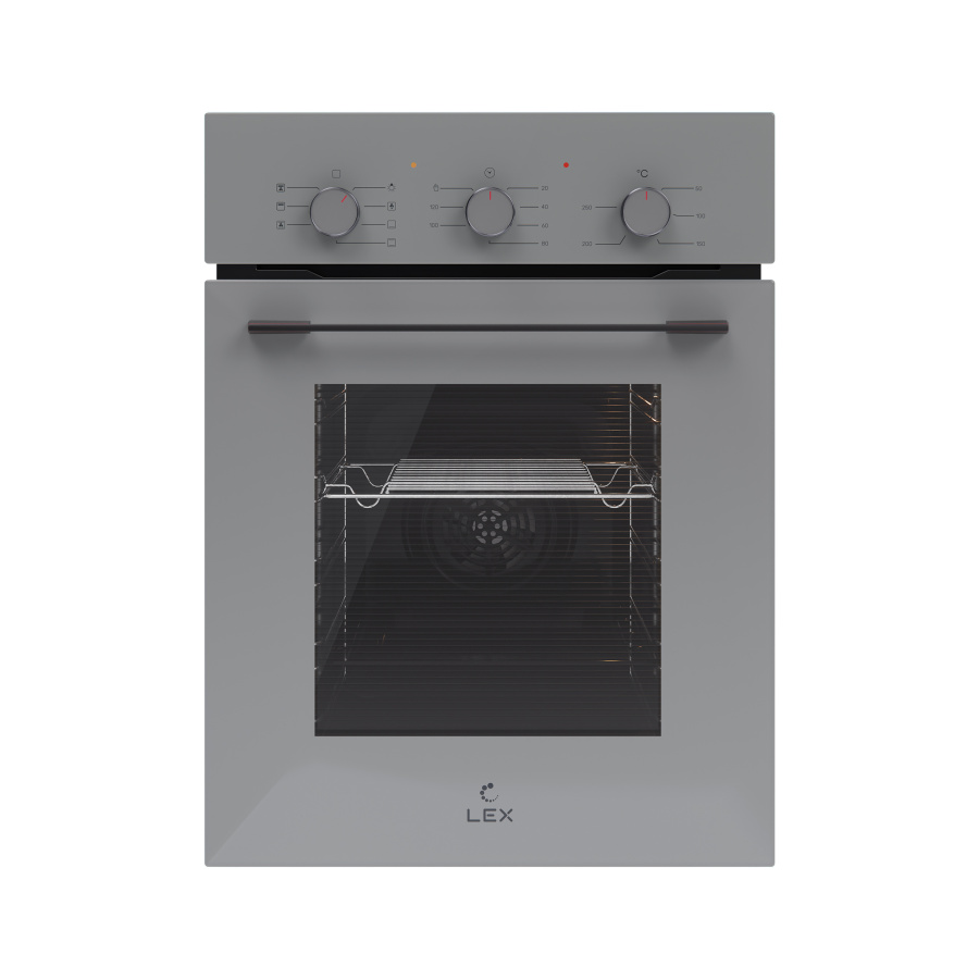 Духовой шкаф EDM 4575 GR, 45 см, стекло, серый, Lex