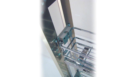 Комплект креплений фасада с расширенной регулировкой для выдвижных корзин 150мм, 200мм