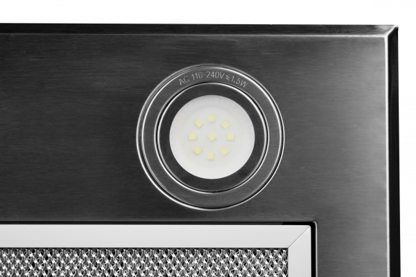 Вытяжка полновстраиваемая GS BLOC P 600 INOX, 60см, б/угольного фильтра, нерж. сталь, Lex