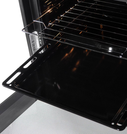 Духовой шкаф EDM 046 BBL, 60 см, стекло, черный, Lex