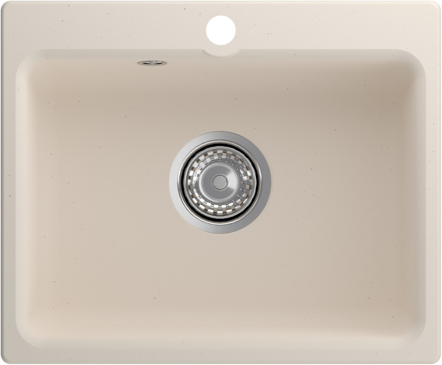 Мойка ЭкоМ М-520, 520х430мм, мрамор, белый (без сифона)