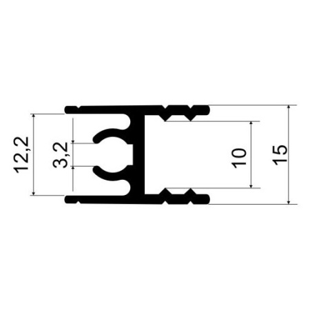 Горизонталь верхняя L=5800мм, латунь