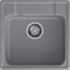 Мойка GranFest QUARZ 48, 478х478 мм, темно-серый (квадратная, без сифона)