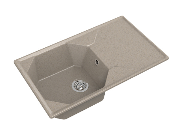 Мойка GranFest UNIQUE U-840L, 840х500 мм, песочный
