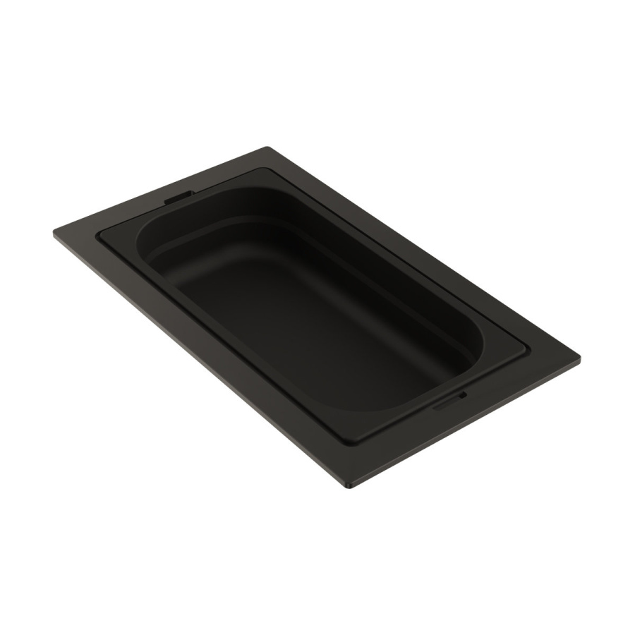 Контейнер DC-05-1-GB, 383x220x65мм, нержавеющая сталь, графит