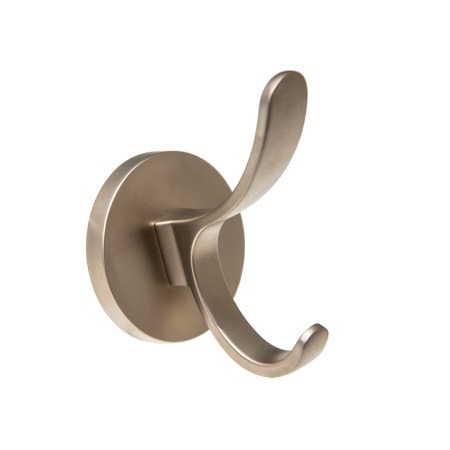 Крючок, KR 0350, двухрожковый, матовый никель