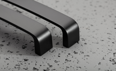 Ручка-скоба, UZ-133, 128мм, металл, черный матовый