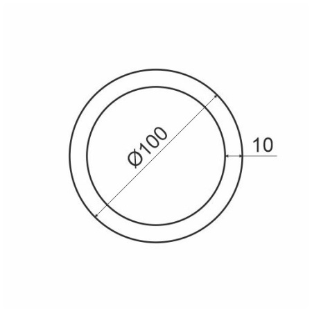 Ручка-наклейка круглая для профиля (161,162,163, 164), d=100мм, латунь