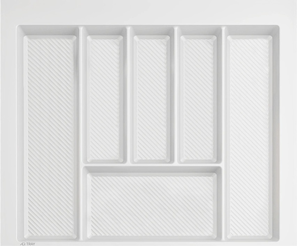 Лоток для кухонных принадлежностей TRAY 600, 490-550х420-490мм, белый, AQ