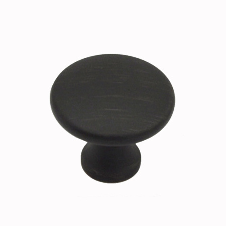 Ручка-кнопка, 161, d=29,5мм, металл, браш античная медь