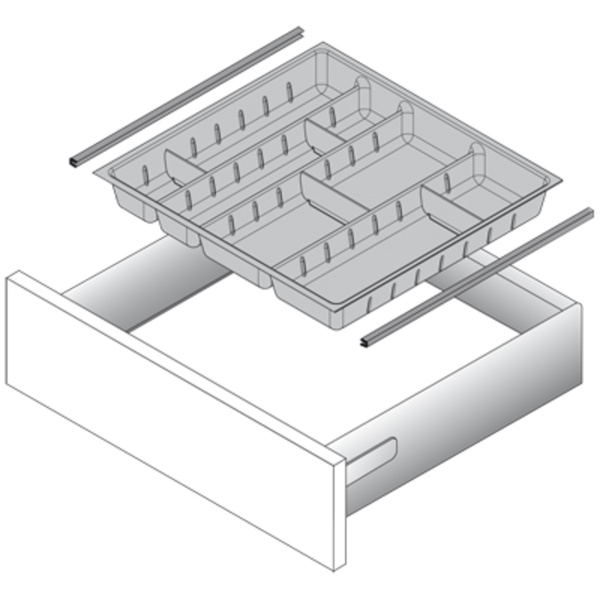 Стыковочный профиль для организаций OrgaTray, NL470, под хром