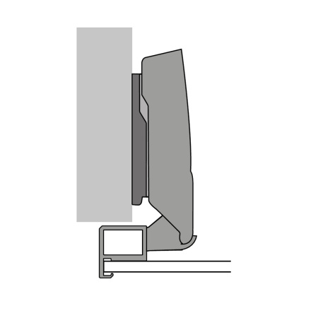 Петля SENSYS 8631i, накладная, 95*, с доводчиком, для алюм. рам, черный обсидиан