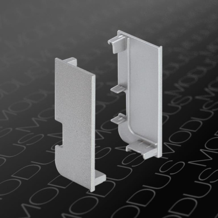 Заглушки внутренние (закрытые) для L-образного профиля, А18/n титан