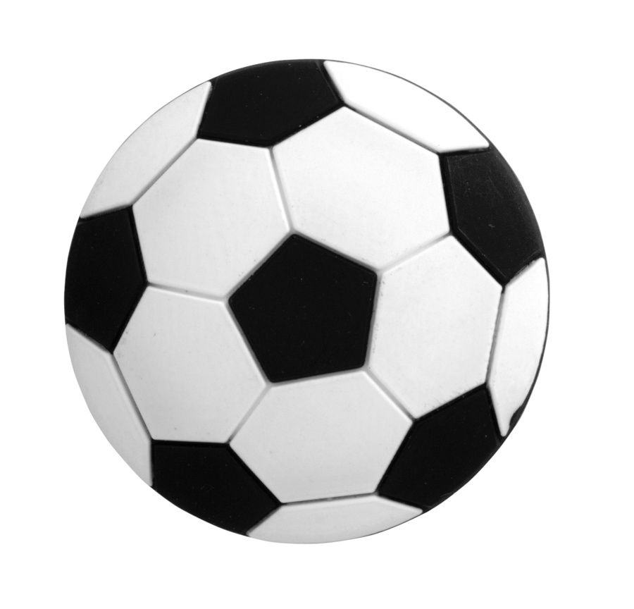 Ручка UM-KID-E, 40х40х23мм, резина, "мячик черно-белый", GTV