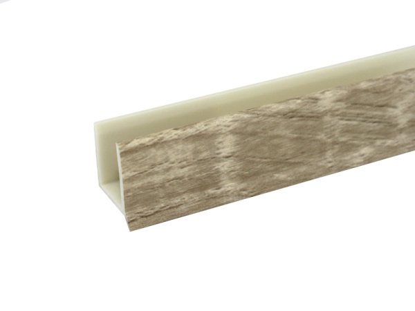 Кант П-образный декоративный, 4000х20мм, пластик, дуб сонома, Россия