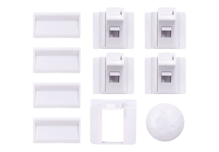 Замок магнитный JET 522 A, накладной, внутренний, комплект (4+1)