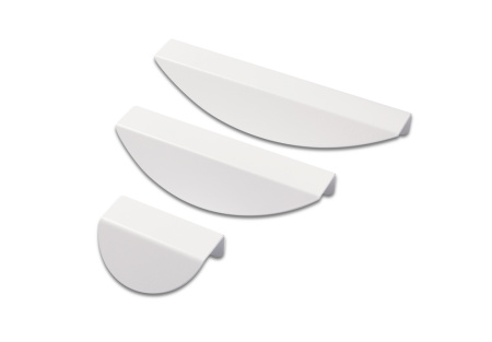 Ручка-профиль, CТ2, 128мм, металл, белый