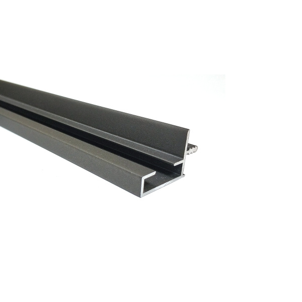 Ручка-профиль для навесных шкафов, под светодиодную ленту, L=4,2м, антрацит