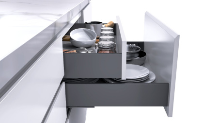 Ящик тонкостенный Nova Tech, L=500мм, H=116мм, белый, HISSEN