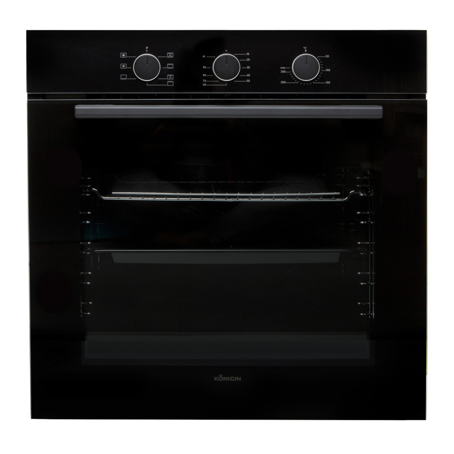 Духовой шкаф Konigin Barberry 60 BKF MR7, 60см, черное стекло