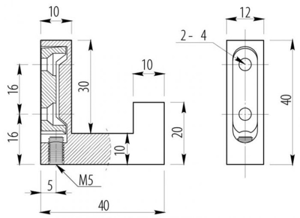 Крючок, WZ-К2201, однорожковый, металл, синий, GTV