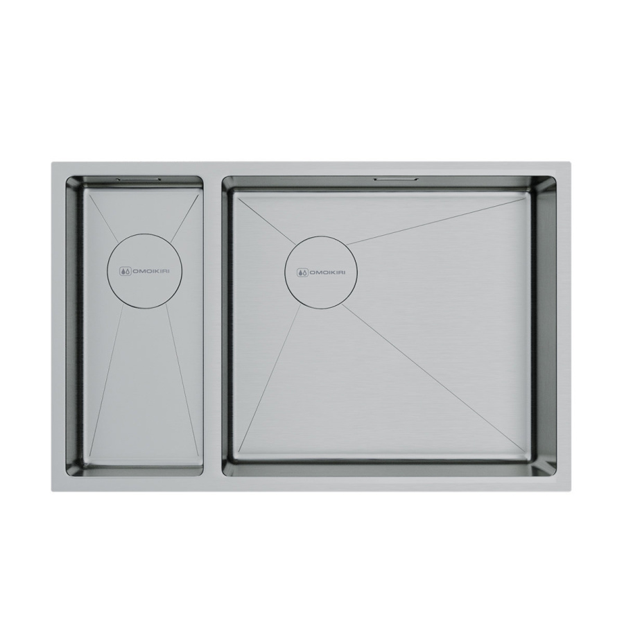 Мойка Taki 69-2-U/IF-R Side-IN, нержавеющая сталь, нержавеющая сталь