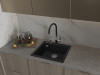 Мойка Rivelato ZENO 5650, 560х500х200мм, черный