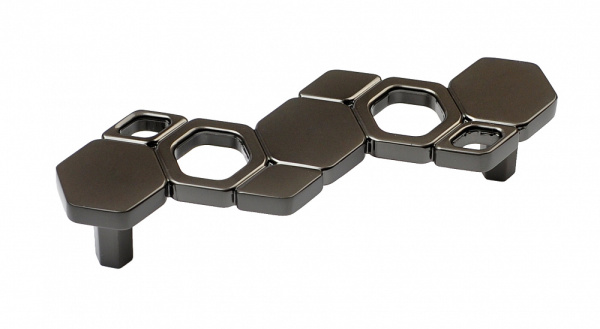 Ручка-скоба, 134, 96мм, металл, черный никель