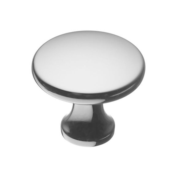 Ручка-кнопка, UDINE, d=29мм, металл, хром, GTV