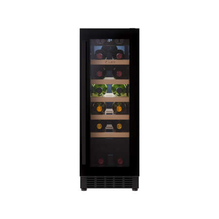 Винный шкаф LWD3020BL, 820х295х570 мм, стекло, черный, Lex
