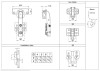 Петля LAMA для фальшпанели, доводчик, планка 3D, регулировка 3D, 48мм, HISSEN