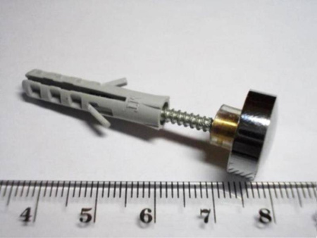 
Зеркалодержатель со сверлением М8, d=20мм, круглый, хром