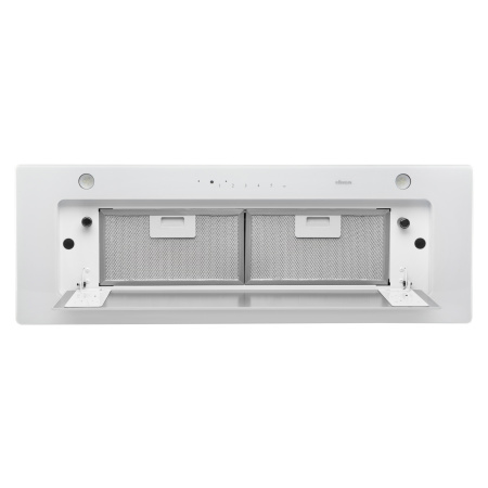 Вытяжка полновстраиваемая Falcon White Glass 80, 80см, с угольным фильтром, белый, Konigin