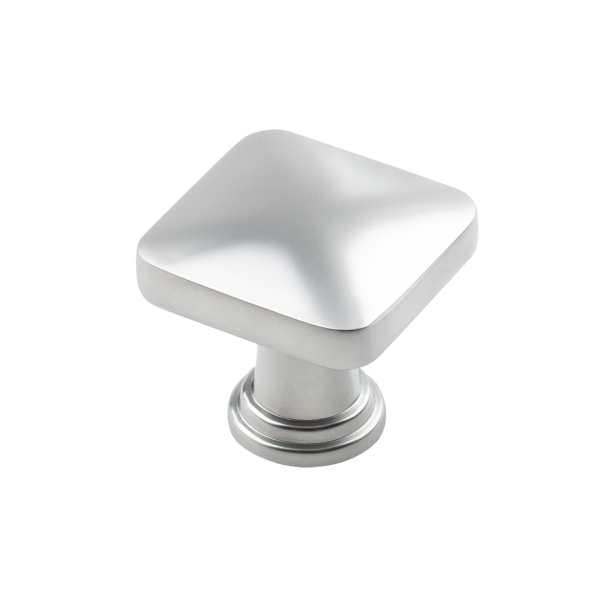 Ручка-кнопка, K-2392 SC, 34х34х28мм, металл, матовый хром