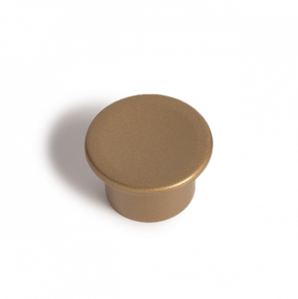 Ручка-кнопка, 1023, d=48мм, металл, матовое золото