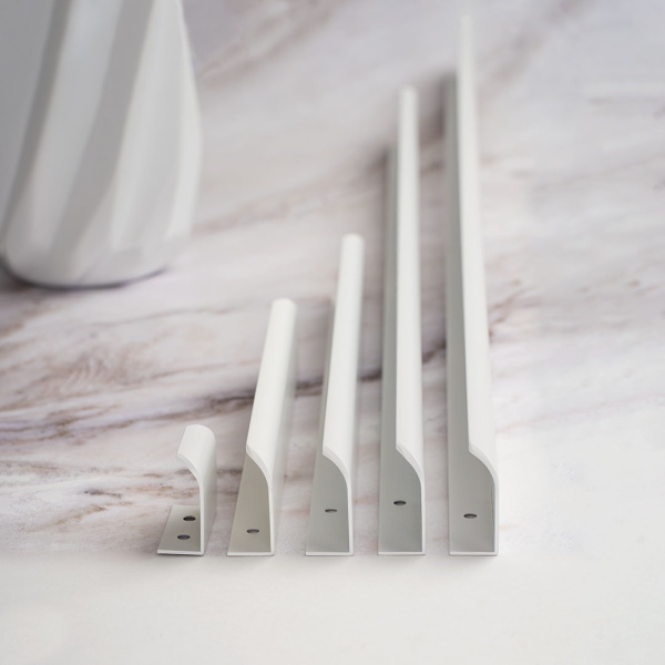 Ручка торцевая, RT-006-16 WT, 16мм, металл, белый матовый