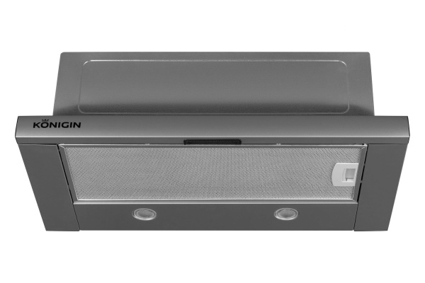 Вытяжка встраиваемая телескопическая Pixel Out Grey, 60 см, б/уг. фильтра, серый, Konigin