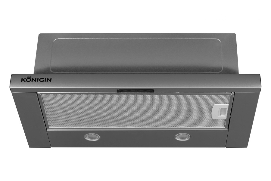 Вытяжка встраиваемая телескопическая Pixel Out Grey, 60 см, б/уг. фильтра, серый, Konigin